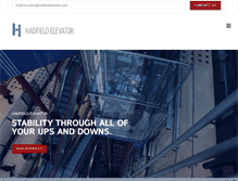 Tablet Screenshot of hadfieldelevator.com